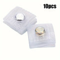 10-Pack Invisible Magnetic Snap Fasteners, 0.99cm Metal Sewing Buttons for Clothing and Bags Qme 10pcs