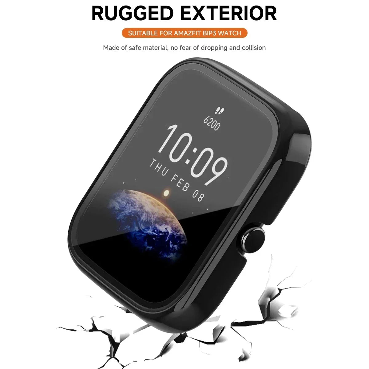 PC Cover For Amazfit Bip 3 / Bip3 Pro Smart Watch Protective Screen Protector Cover for Bip 3Pro Protection Frame Bumper Shell Qme