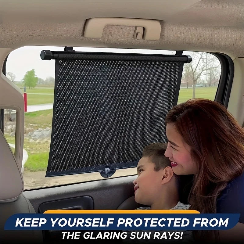 UV-Shielding Retractable Sunshade for Cars: Easy-to-Install, Cool Interiors & Safe Visibility Qme