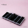 NATUHANA Lash Extension Supplies Disposable Mascara Wands Glue Rings Qme black