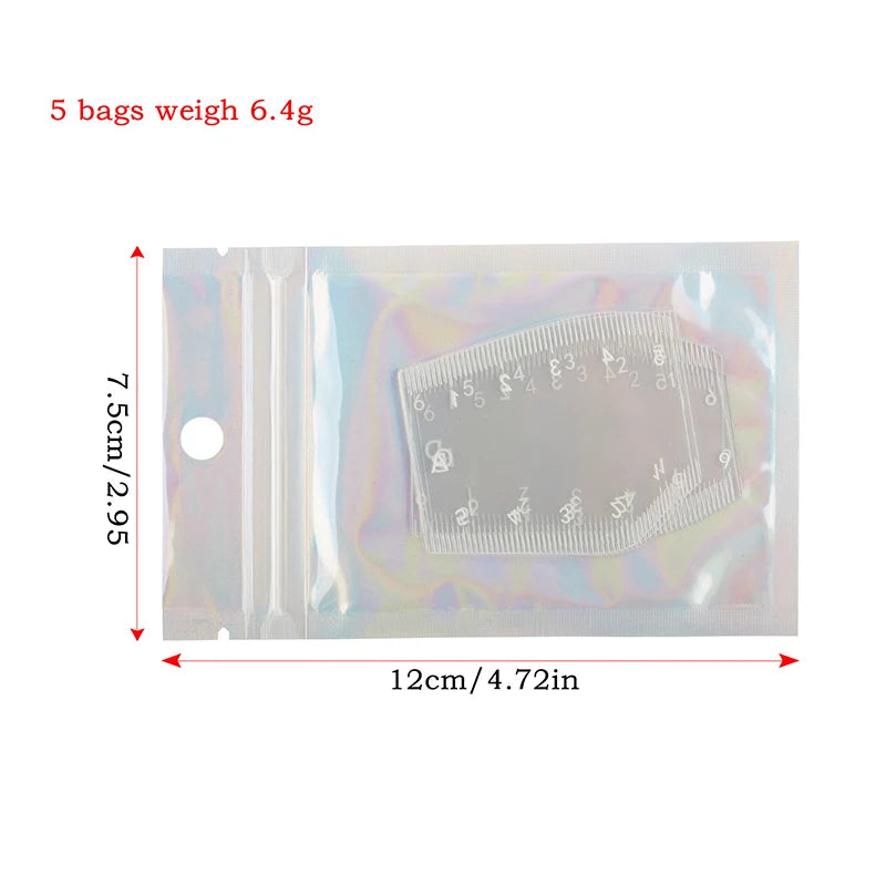 Durable Portable Eyebrow Stencil Instant Design Ruler Drawing Shaping Qme