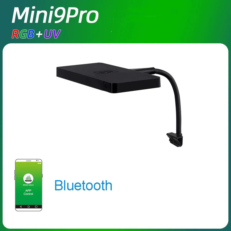 Lamp Mini9pro Magnetic Clamp Led Light RGB UV Aquariums Full Spectrum Holder Fish Tank Accessories Supplies Decoration Qme mini9pro
