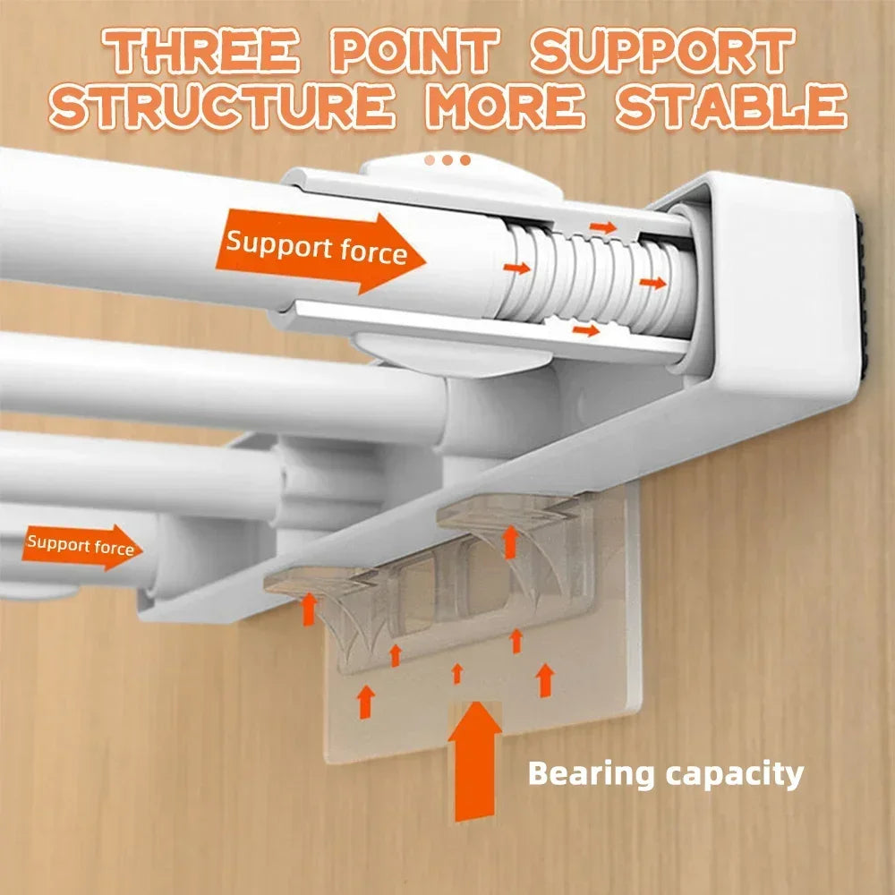 2/5pcs Wall Mount Adhesive Support Brackets Self Stick Nails For Kitchen Shelving Cabinet Home And Garden Storage Supplies Qme