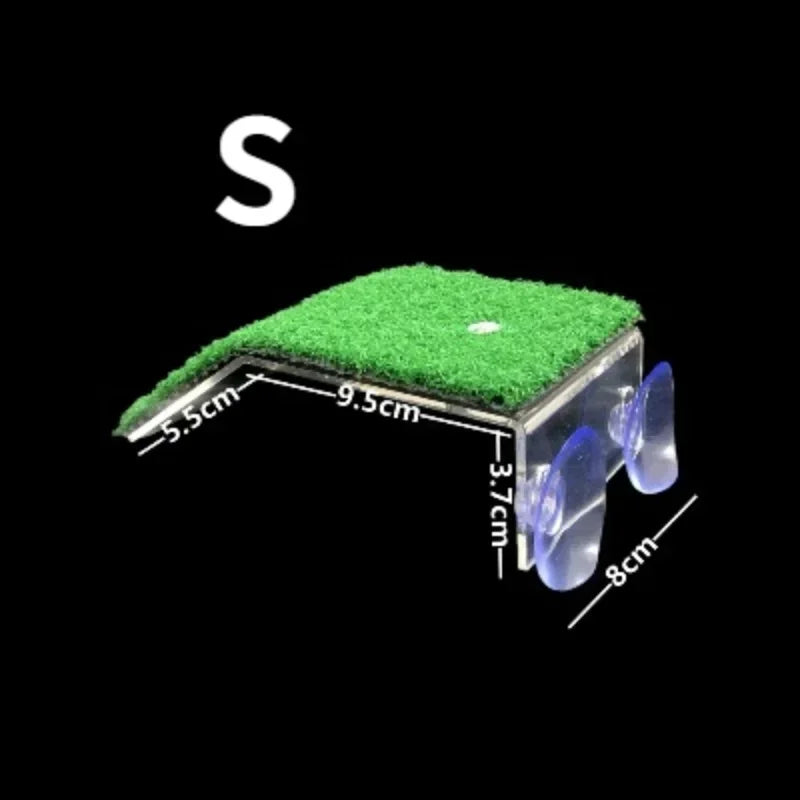 Turtle Basking Platform Turtle Floating Island Aquarium Moss Island Climbing Turtle Ladder Lawn Aquarium Accessories Decoration Qme