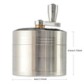 Multifunctional Coffee Nut And Hard Spice Grinder For Nutmeg Ginger Rock Salt And Peppercorn Hand Tools Crushers Kitchen Tools Qme silvery