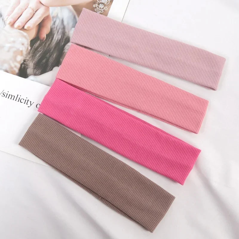 Simple Sports Headbands Women Cute Wash Face Make-up Fitness Running Qme A6
