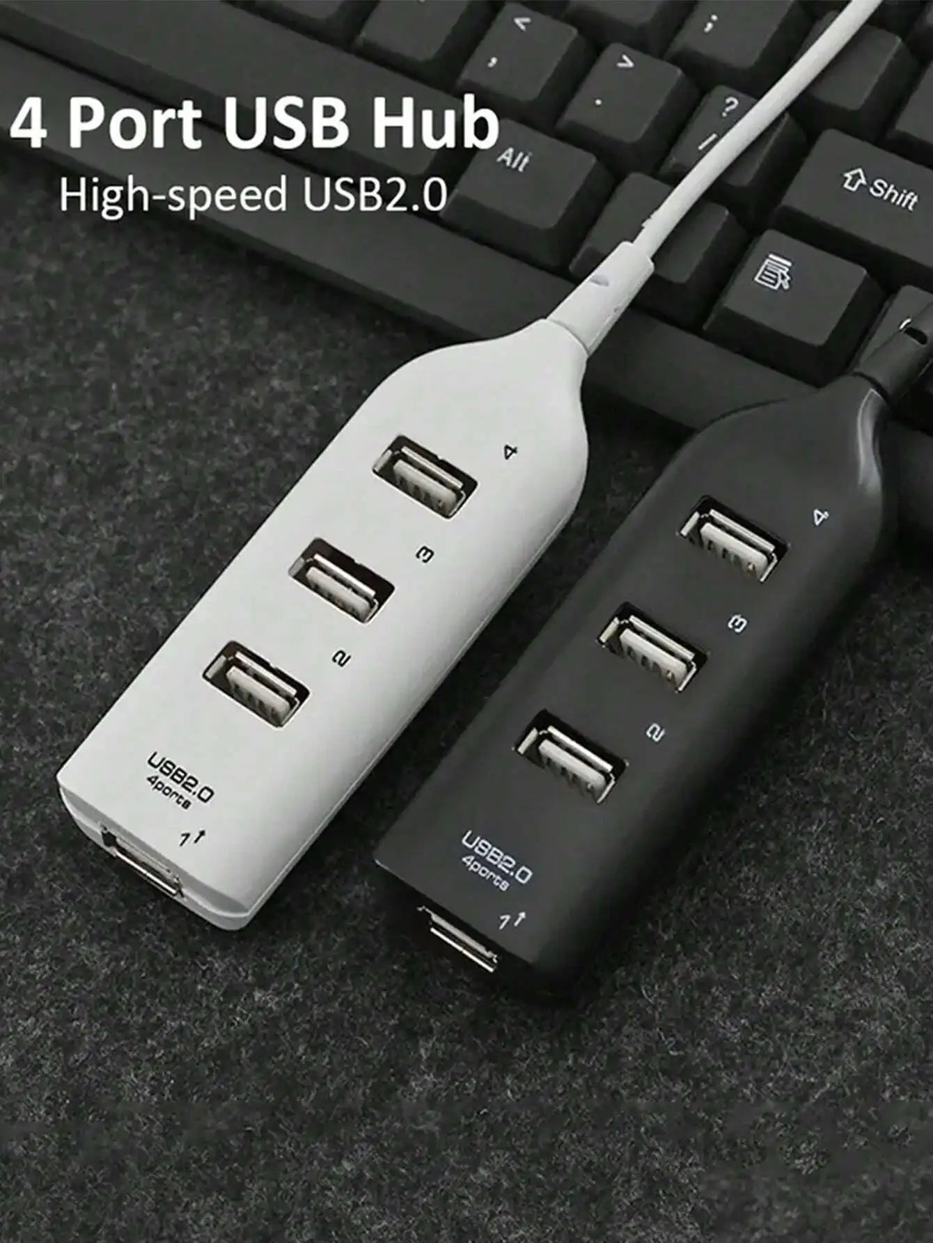 4-port USB Hub Distributor One Four USBp Sockets Qme