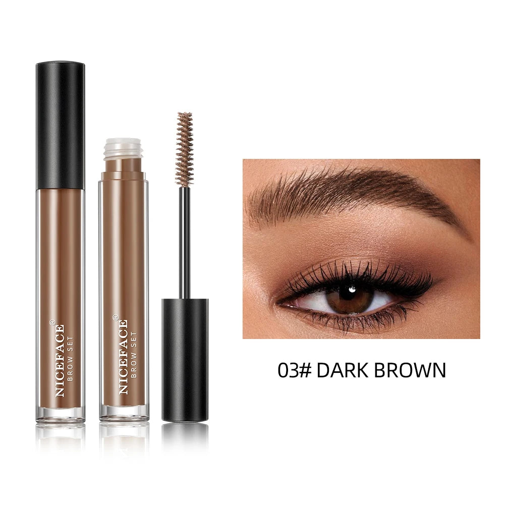 NICEFACE Eyebrow Cream Enhancers Long-lasting Waterproof Eyebrow Pomade Gel For Eyebrow Styling Gel Dye Eyebrow Tint Brow Gel Qme 03 Dark Brown China Mainland