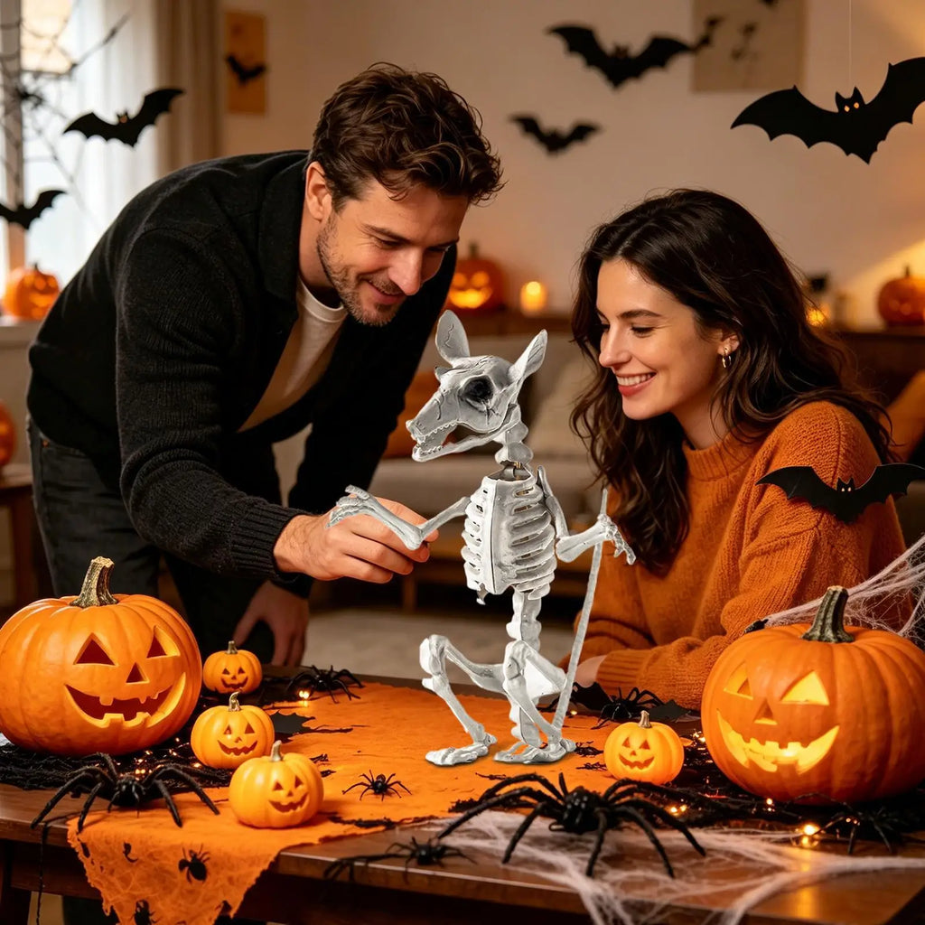 Animal Skeletons Halloween Realistic Decorative Funny Statues Skull Qme
