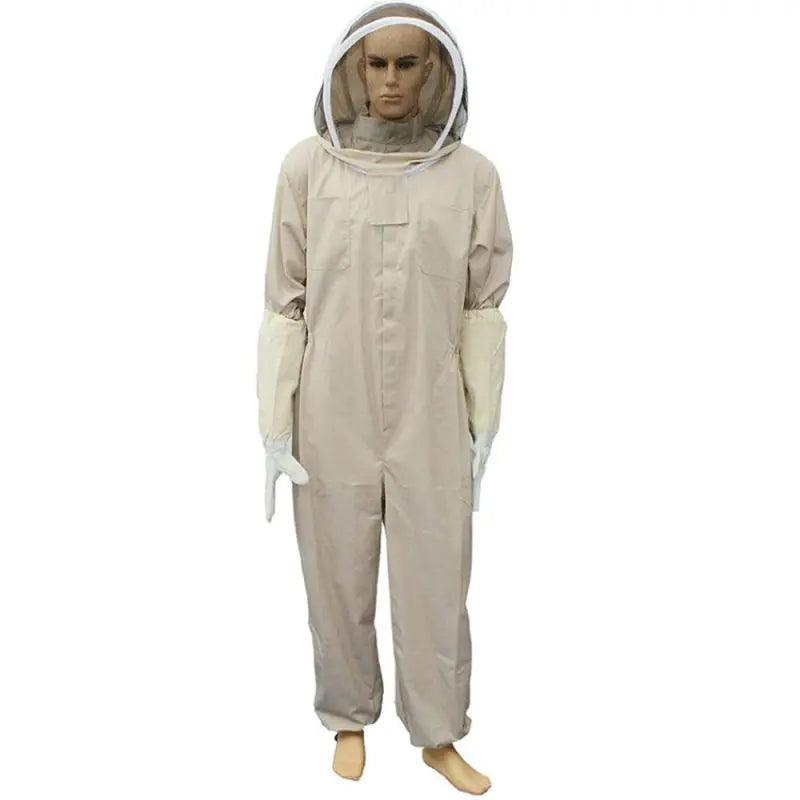 1Set Professional Ventilated Full Body Beekeeping Bee Keeping Suit With Gloves Qme