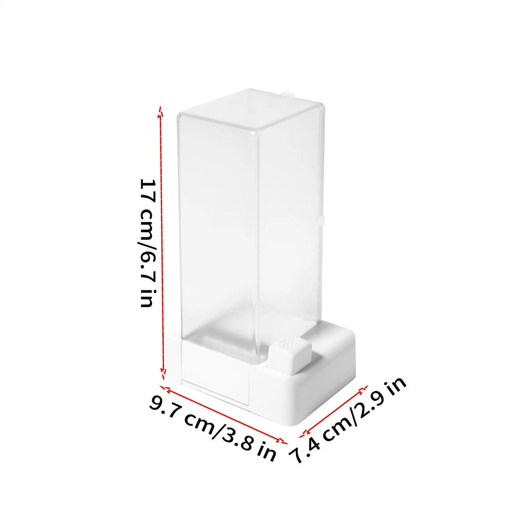 Cotton Round Dispenser Automatic Clear Bathroom Storage Organizer Qme