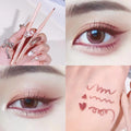 Matte Red Brown Eyeliner Gel Pencil Ultra-thin Long Lasting Quick Dry Smooth Eye Shadow Lying Silkworm Pen Makeup Cosmetics Qme 05
