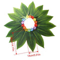 Leaves Skirt Hawaiian Green Grass Skirt Kids Dress Up for Party Girls Photo Autumn Cosplay Teens Stage Performance Halloween Qme B