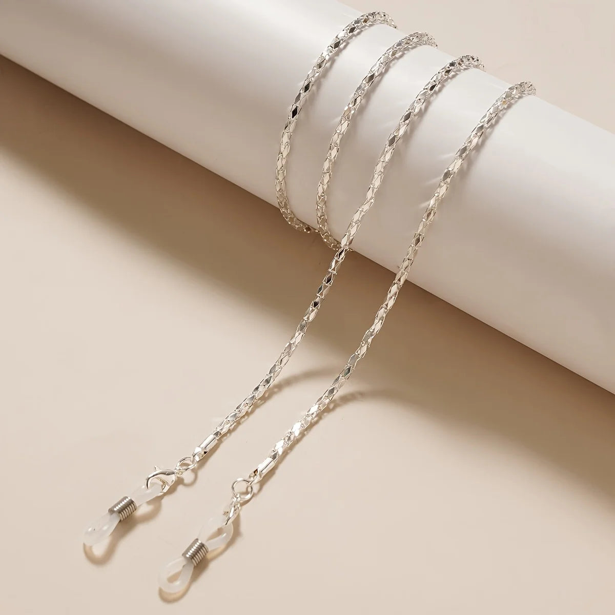 4pcs Metal Eyeglass Chains - Fashionable Sunglass Holder Lanyard for Women Qme