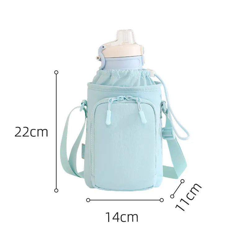 A Mobile Phone Bag New Crossbody Shoulder Water Bottle Bag Waterproof Yoga Bag Running Sports Outdoor Portable Bag Qme Blue