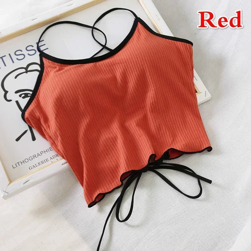 Summer Wild Solid Without Rims Gather Anti Emptied Wrapped Chest Qme