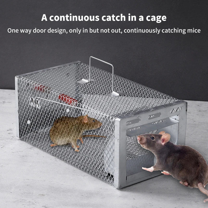 Rat Can Fit Mice Rodent Catcher Trap Cage Multi-catch Mouse Pest Qme