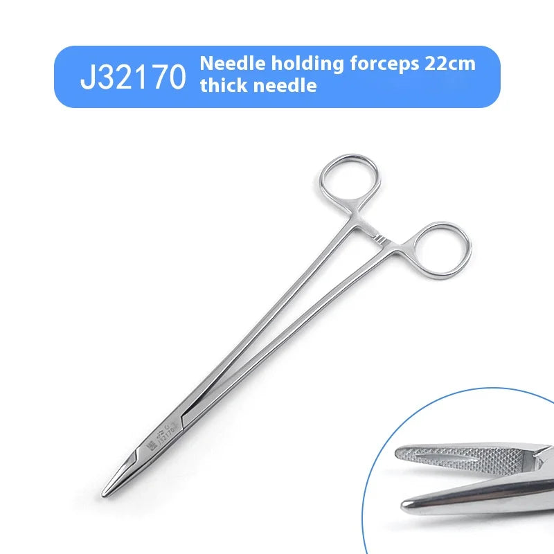 Needle Holder Medical Surgery Stainless Steel Forceps Thick Thin Qme h