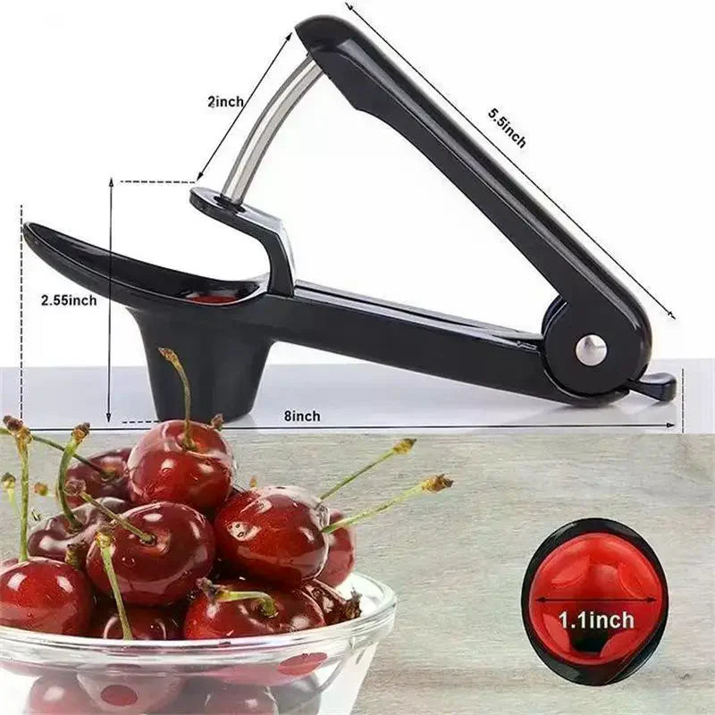 Cherry Fruit Kitchen Pitter Remover Olive Corer Remove Pit Tool Seed Gadge Fruit And Vegetable Tools Cherry Pitter for Home Use Qme