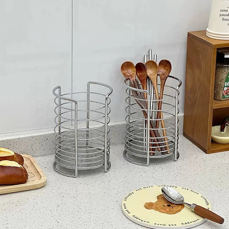 Household Kitchen Cutlery Holder Drainer Chopstick Forks Spoons Qme