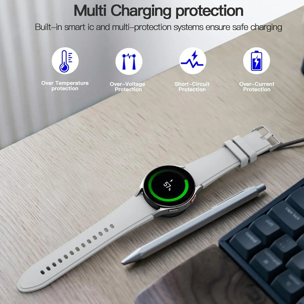 Magnetic Charger for Samsung Galaxy Watch 7 Ultra FE 6 5 Pro Fast Charging USB C For Samsung Watch 4 3 2 1 Universal Charging Qme