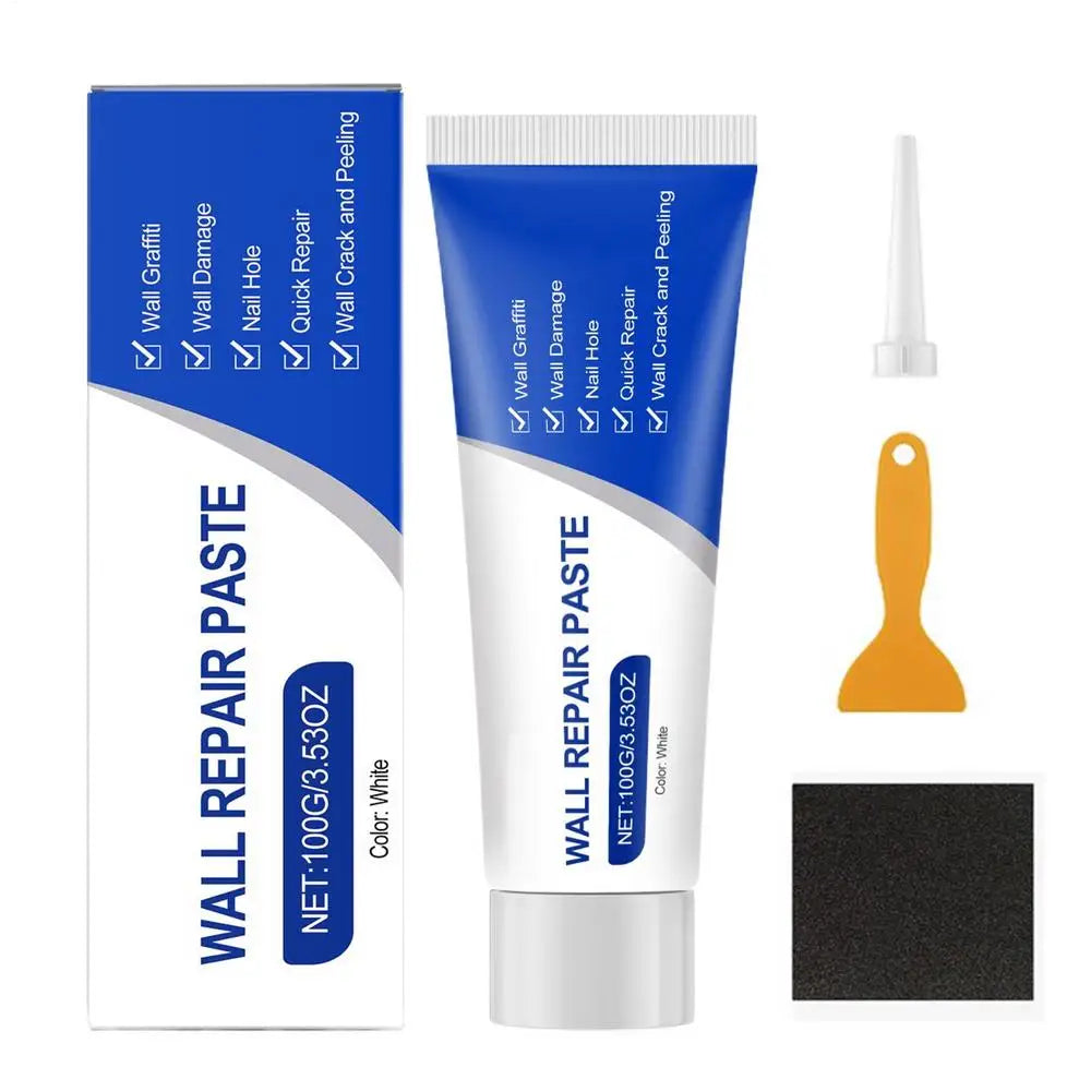 new Wall Repair Kit Putty Paste Mending Agent Wall Hole Repair Kit For Ceiling Door Fixing Mending Home Apartment Dormitory Wall Qme as shown