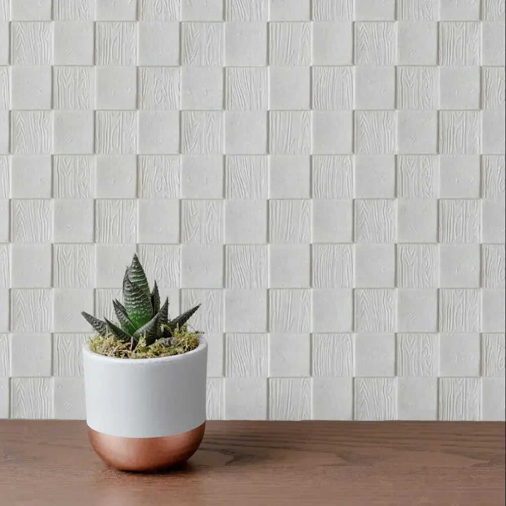Decorative Waterproof and Moisture-Proof 35 * 35cm Modern Style Three-Dimensional Self-Adhesive Wall Sticker Bedroom Wallpaper Qme