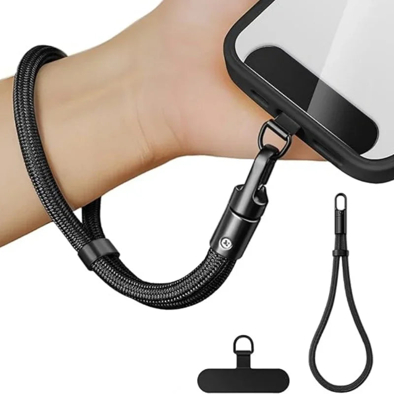 Universal Phone Lanyard with Clip Upgraded Anti-Drop 360° Rotation Adjustable Wrist Strap for All Phone Cases Qme