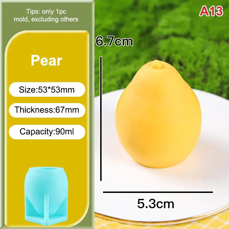 Easy Release Cake Chocolate Jelly Soap Mold DIY Food-safe Fruits Ice Qme A13