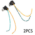 2Pcs Headlight Lamp Bulb Socket Wire Headlight Lamp Bulb Wiring Harness Connector Socket Extension Wiring Harness for H1 Bulb Qme Default Title