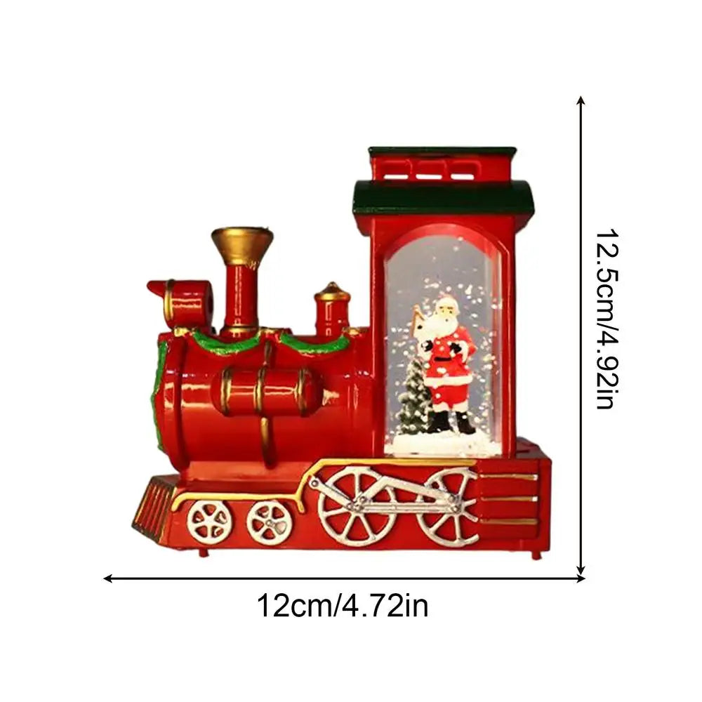 Christmas Snow Globe Lantern Vintage Train Lights Decorative Lanterns Qme 02 China Mainland