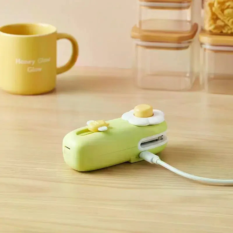 Handheld Mini Heat Sealer For Food Bags Portable Plastic Bag Sealing Machine Snack Saver Airtight Storage Tool Kitchen Gadget Qme