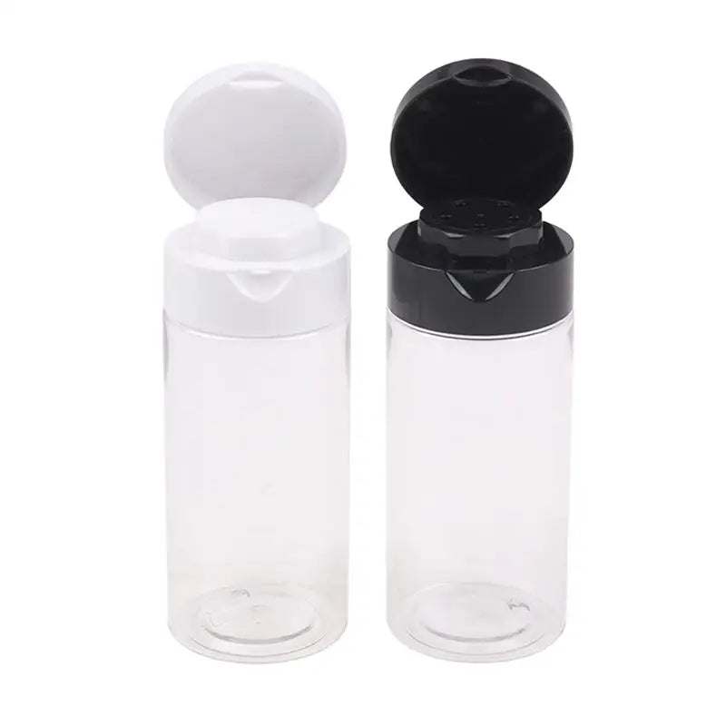 Empty Refillable Cosmetic Jar Pot Loose Face Powder Sifter Case Box Qme
