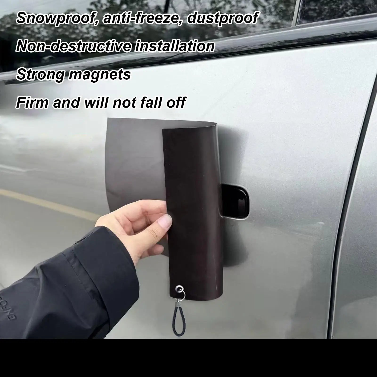 1pc Car Door Handle Protector For Snow Anti-Freeze Protector For Vehicle Door Handle Prevents Car Door Handles From Freezing Car Qme