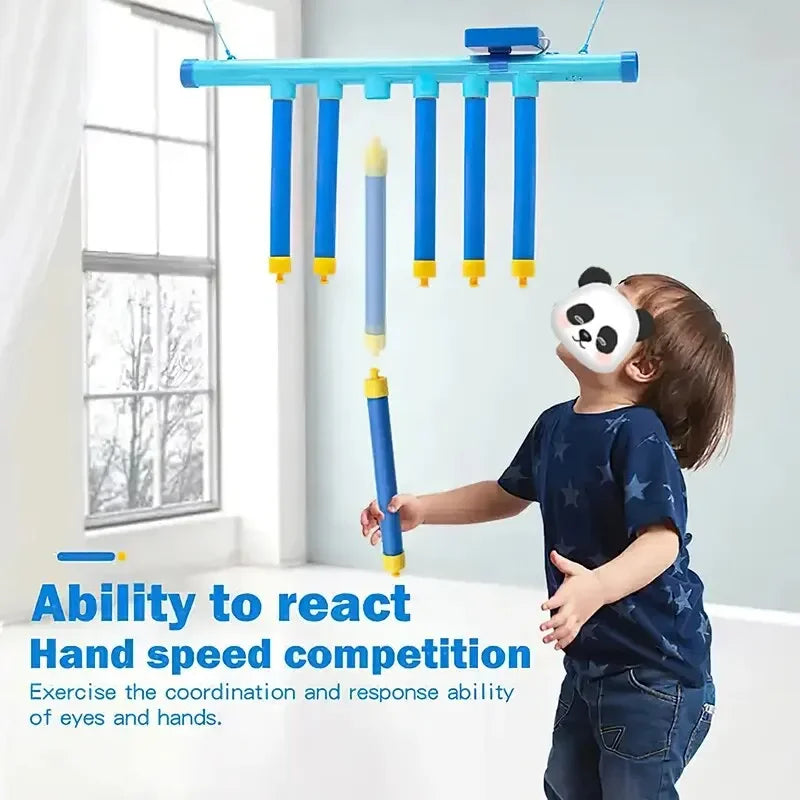Challenge Falling Sticks Game Kids Stick Catching Toy Training Reaction Ability Educational Parent-Child Interactive Toy Sports Qme