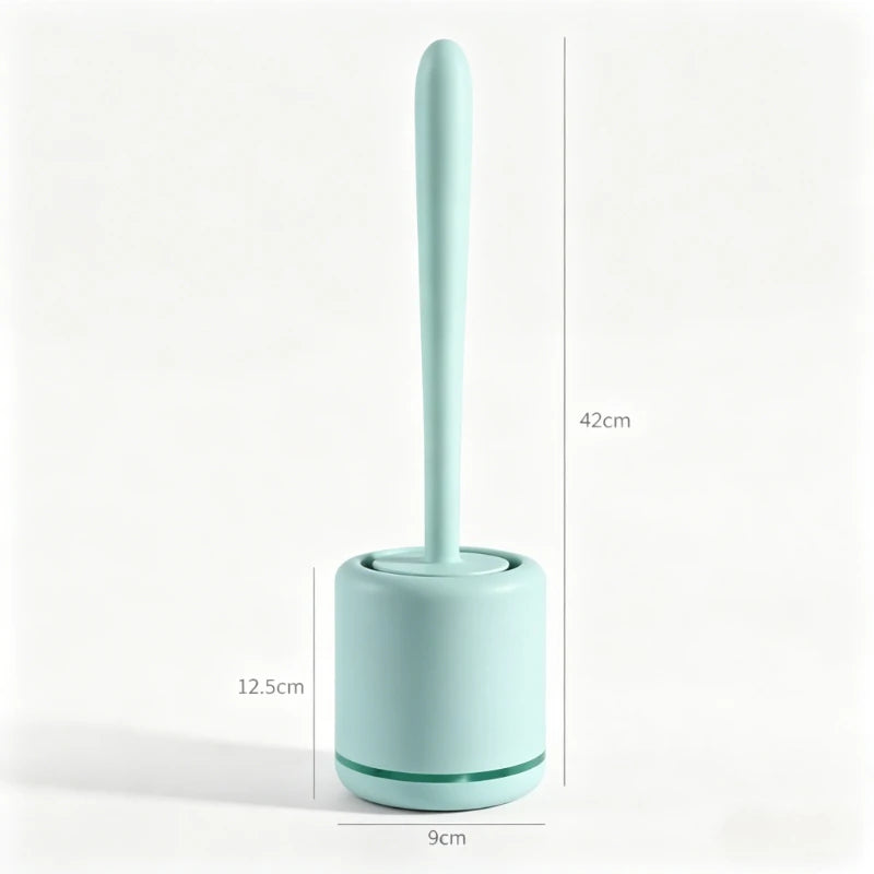 Silicone Toilet Brush, Soft Bristle Bathroom Cleaning Brush, Wall Mounted Quick Drying No Water Accumulation Toilet Cleaner Qme