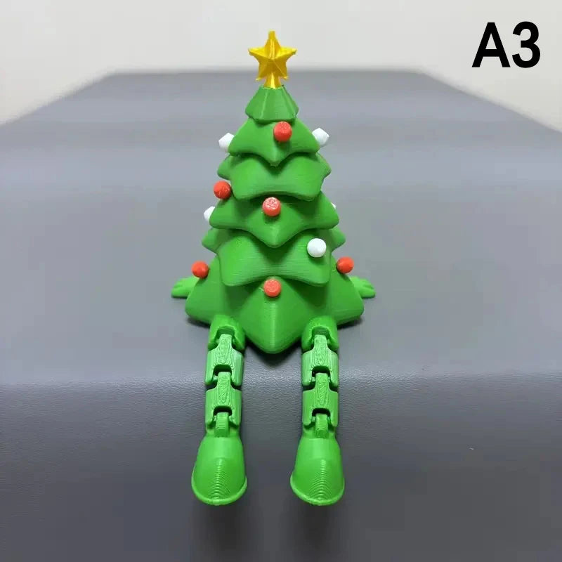 3D Printed Christmas Ball Tree Ornament Movable Joint Decorations Qme A3