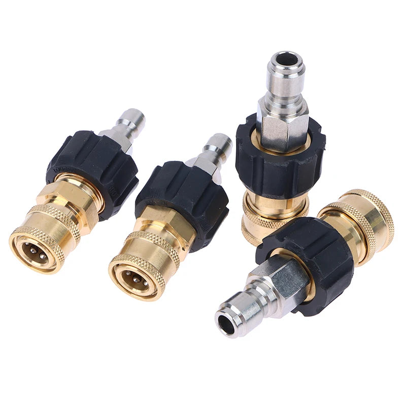 Pressure Washer Quick Connect Fittings M22 14 1 4 3 Hose Gun Adapter Qme