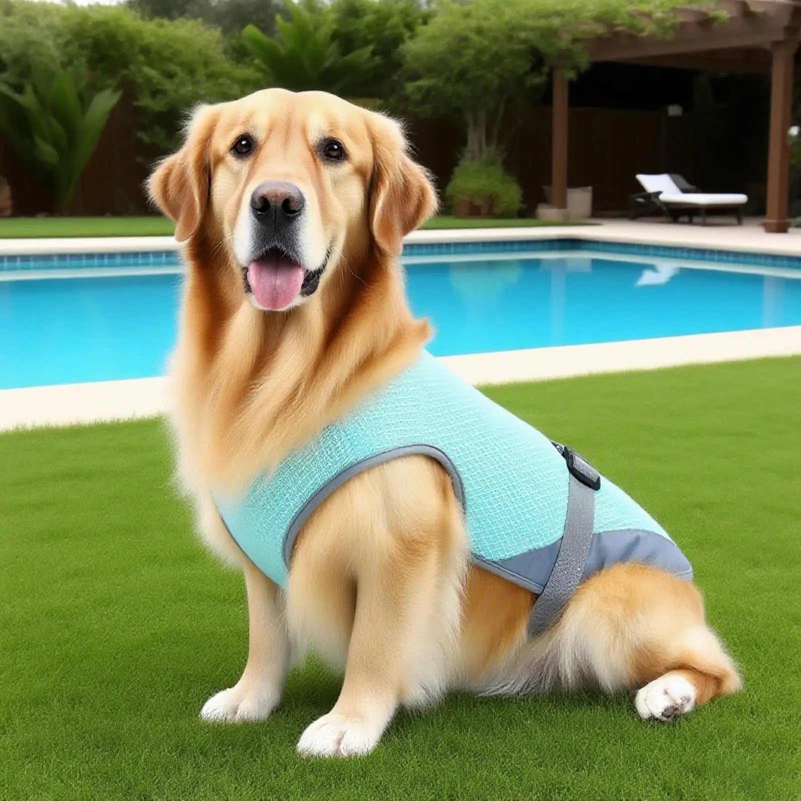 Dog Cooling Harness Cooling Dog Harness Summer Vest UV Protection Adjustable Shirt Pet Outfit For Small Medium Puppy Hiking Qme