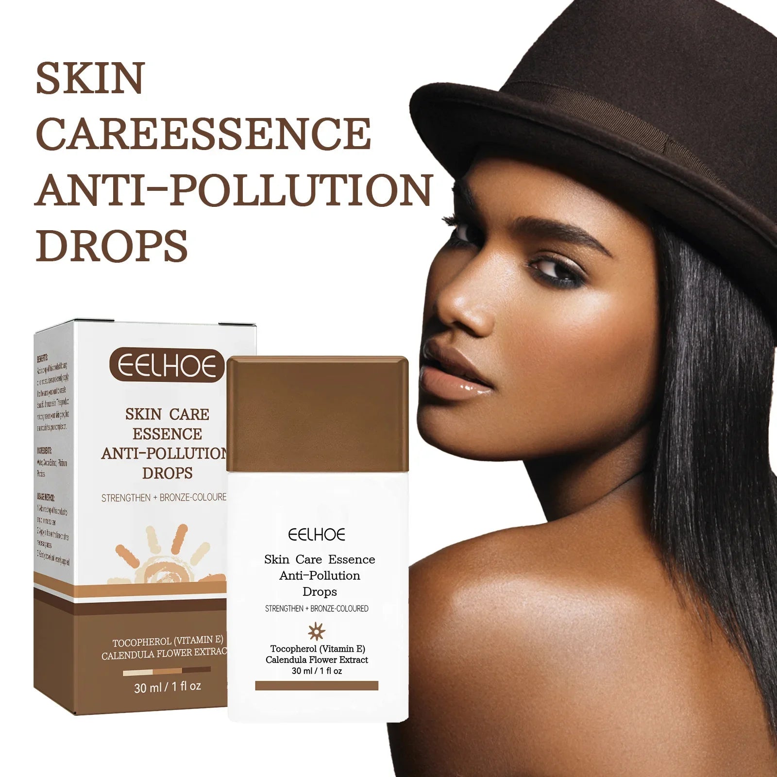 Fake Tan Peptide Serums Liquid Bronze Dark Self Tanning Serum Drops Summer Face Body Bronzing Essence Moisturizing Firming Skin Qme