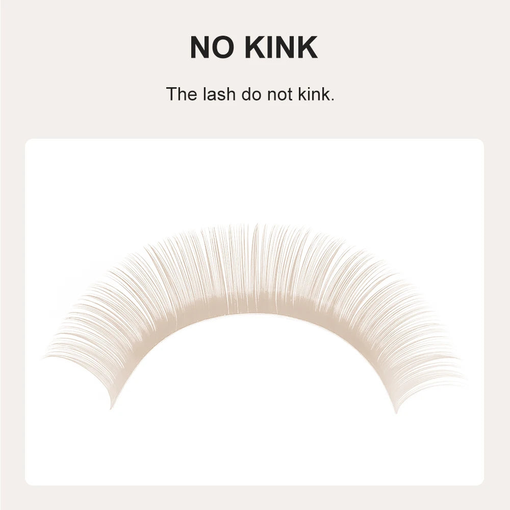 NATUHANA Cream Colored Individual Lashes Faux Eyelash Extensions C D Qme