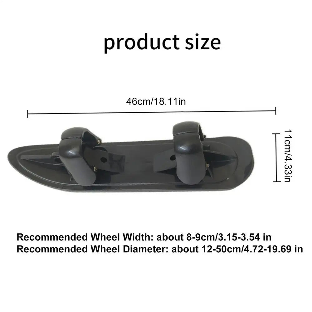 Stroller Skis 2 in 1 Outdoor Winter Snowboards Stroller Skis Glider Snowboards for Cycling Bicycle Jogging Sports Outdoor Paths Qme 1pcs