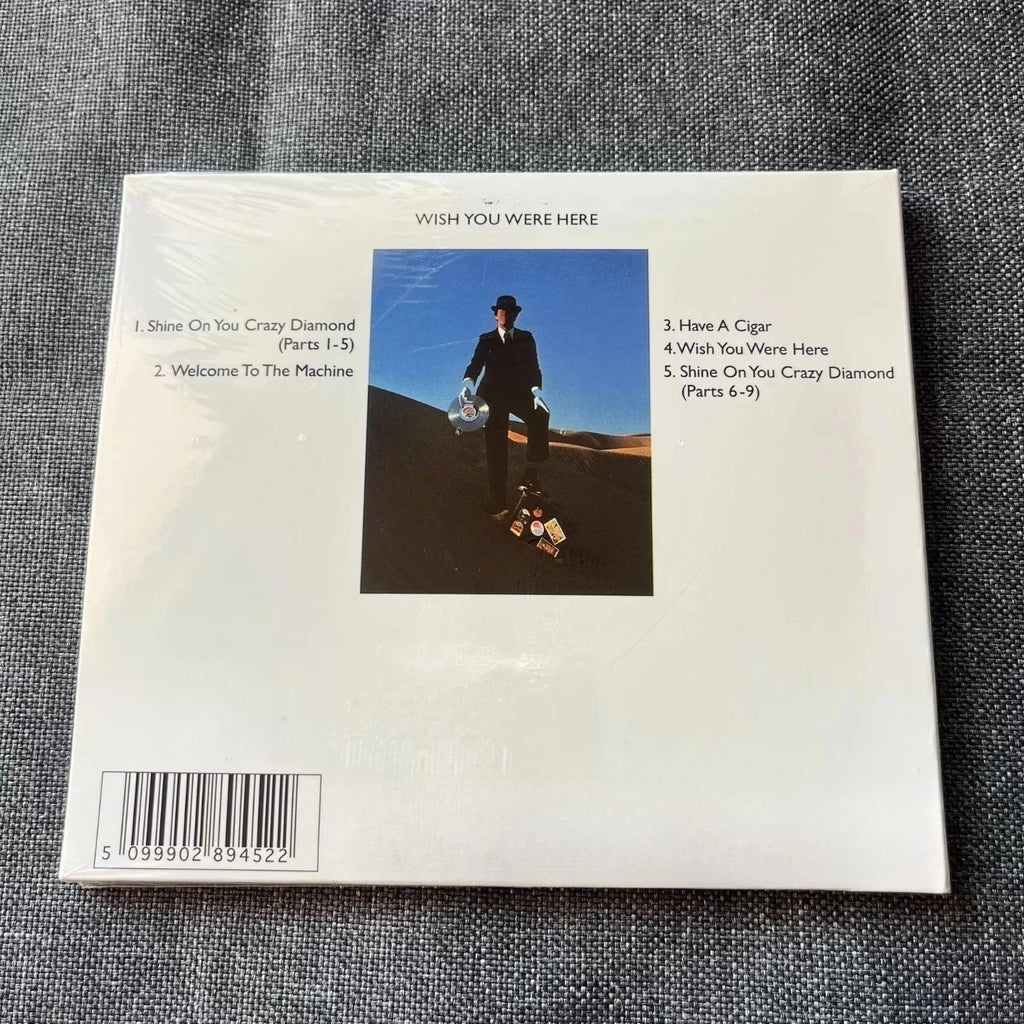 Wish You Were Here Remastered Album, Progressive Rock Golden Era Masterpiece, Iconic Cover Design, Featuring Ambient Tracks Qme