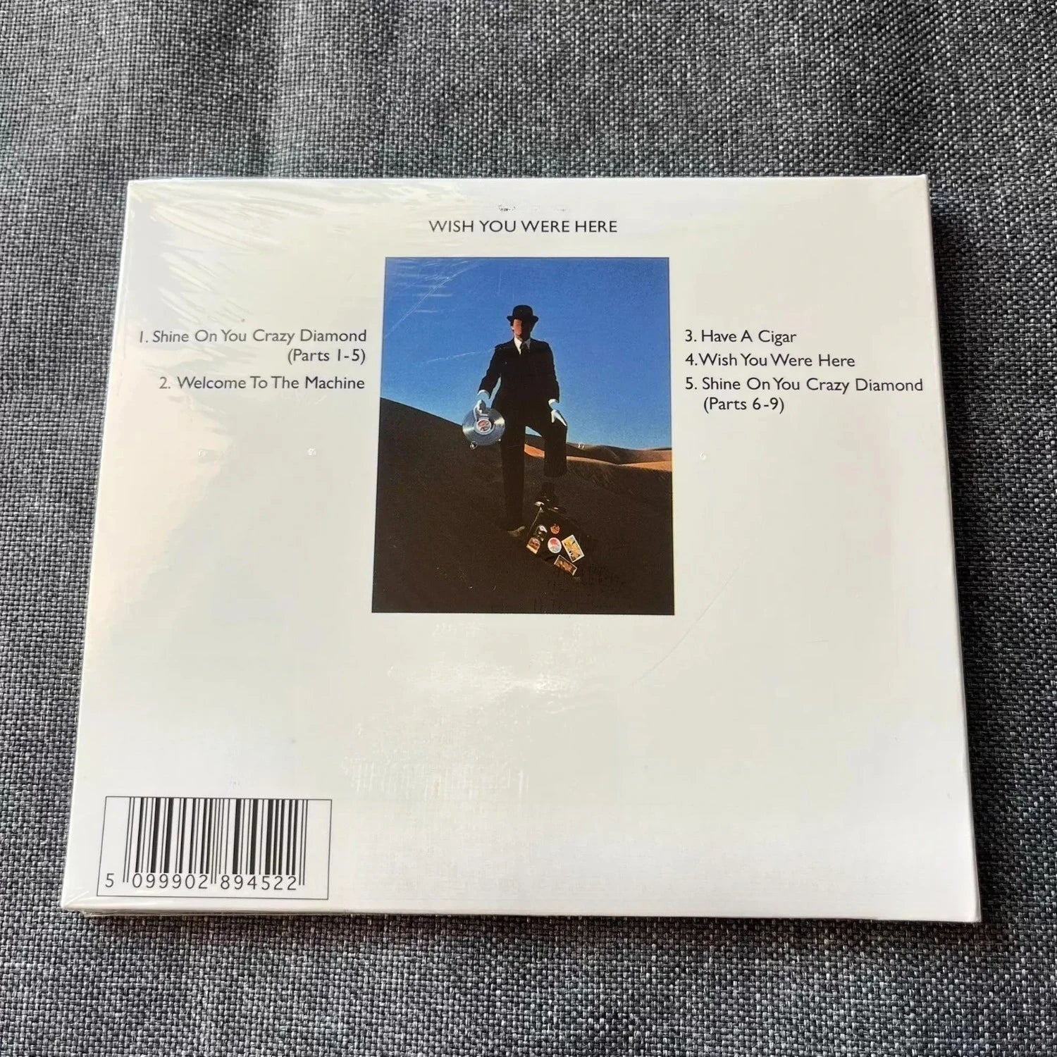 Wish You Were Here Remastered Album, Progressive Rock Golden Era Masterpiece, Iconic Cover Design, Featuring Ambient Tracks Qme