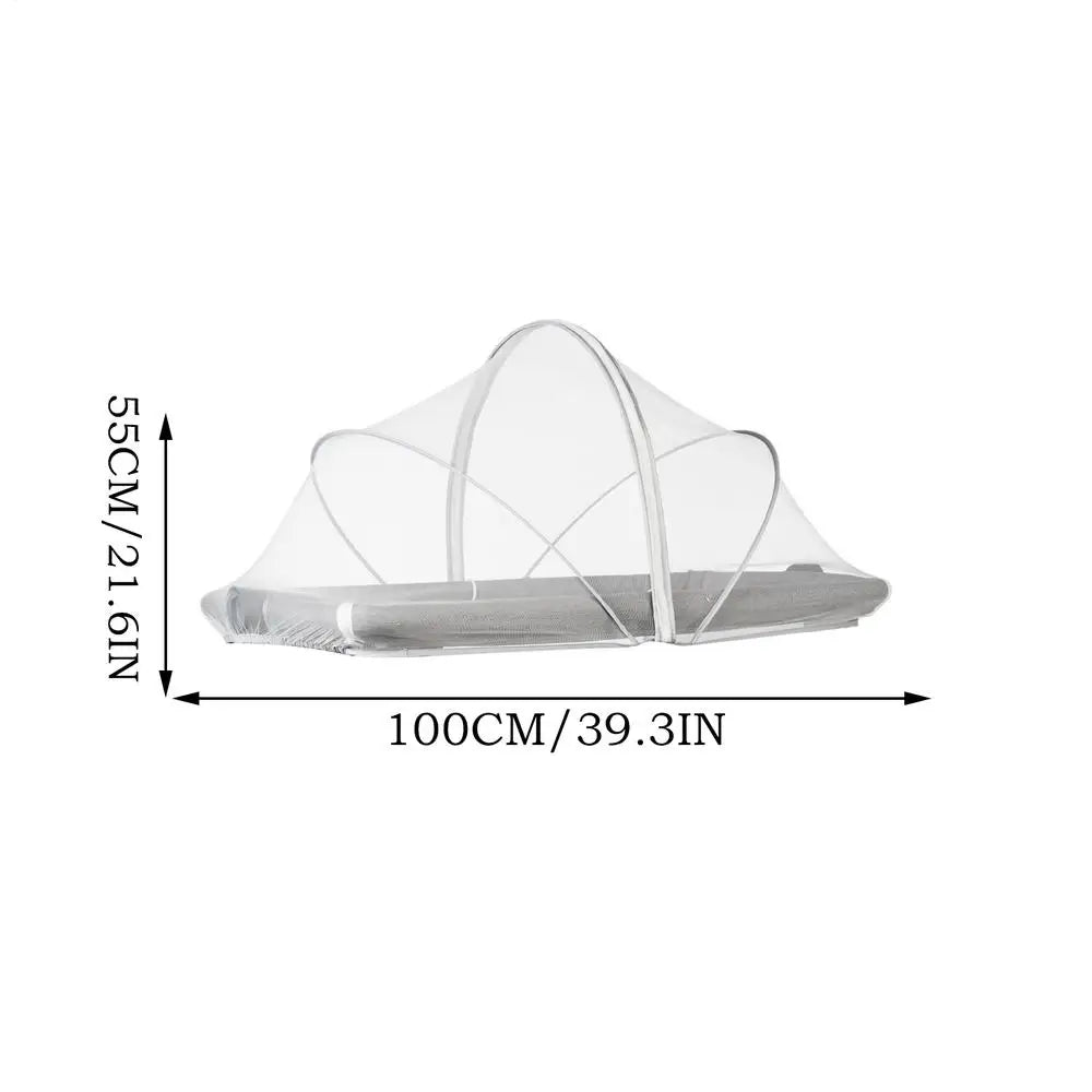 Bassinet Cover Bassinet Netting Cover Foldable Mesh Portable For Bedside Sleeper Stroller Playard Toddler Hammock Co-Sleeping Qme White