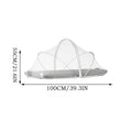 Bassinet Cover Bassinet Netting Cover Foldable Mesh Portable For Bedside Sleeper Stroller Playard Toddler Hammock Co-Sleeping Qme White
