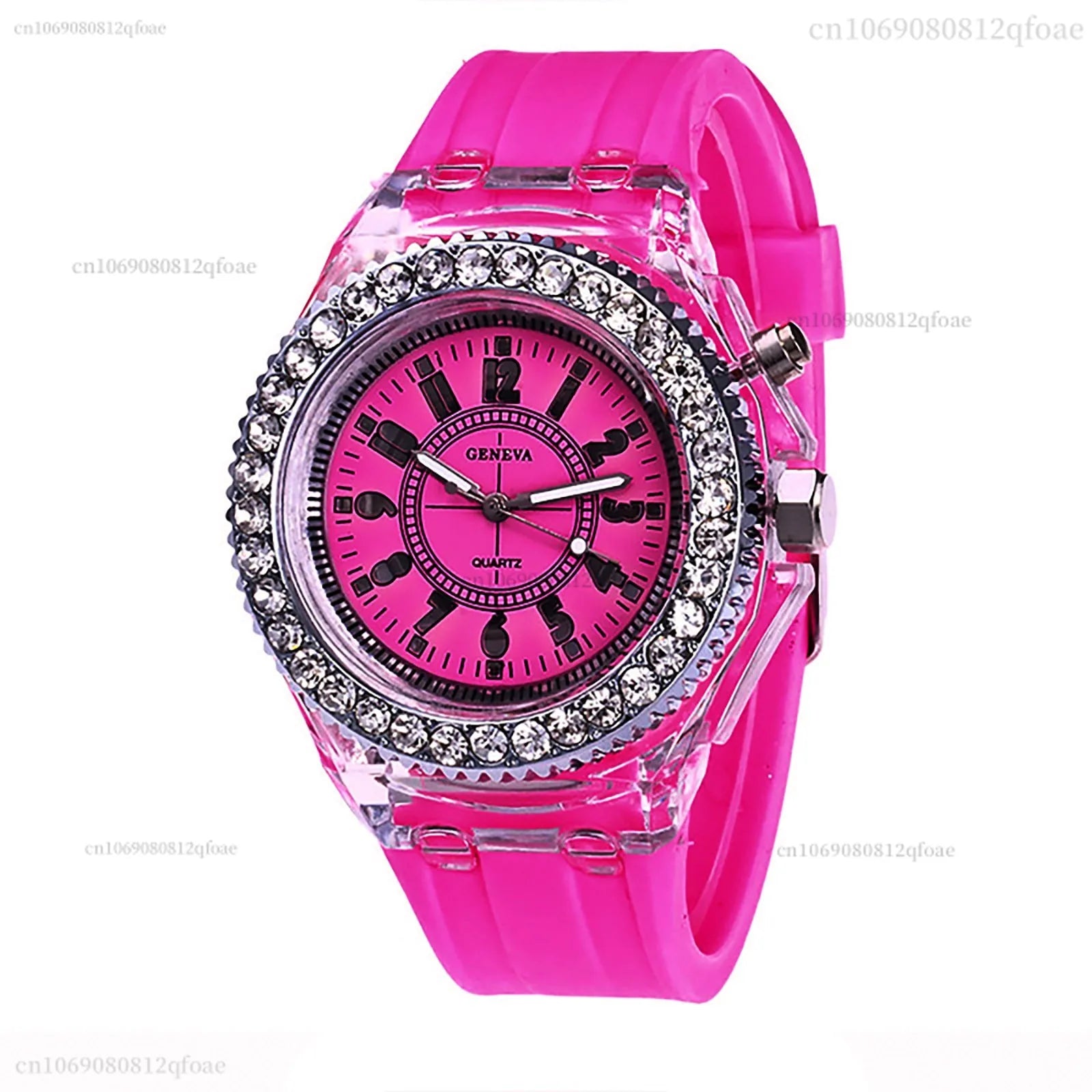 2026 Luminous Colorful LED Luminous Watch for Male and Female Students, Fluorescent Quartz Hand for Male and Female Students Qme mg