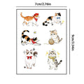 Meow Ring Finger Tattoo Stickers - Waterproof, Long-lasting, Cute Cartoon Cat Temporary Stickers - Realistic Tattoos Qme DW-01