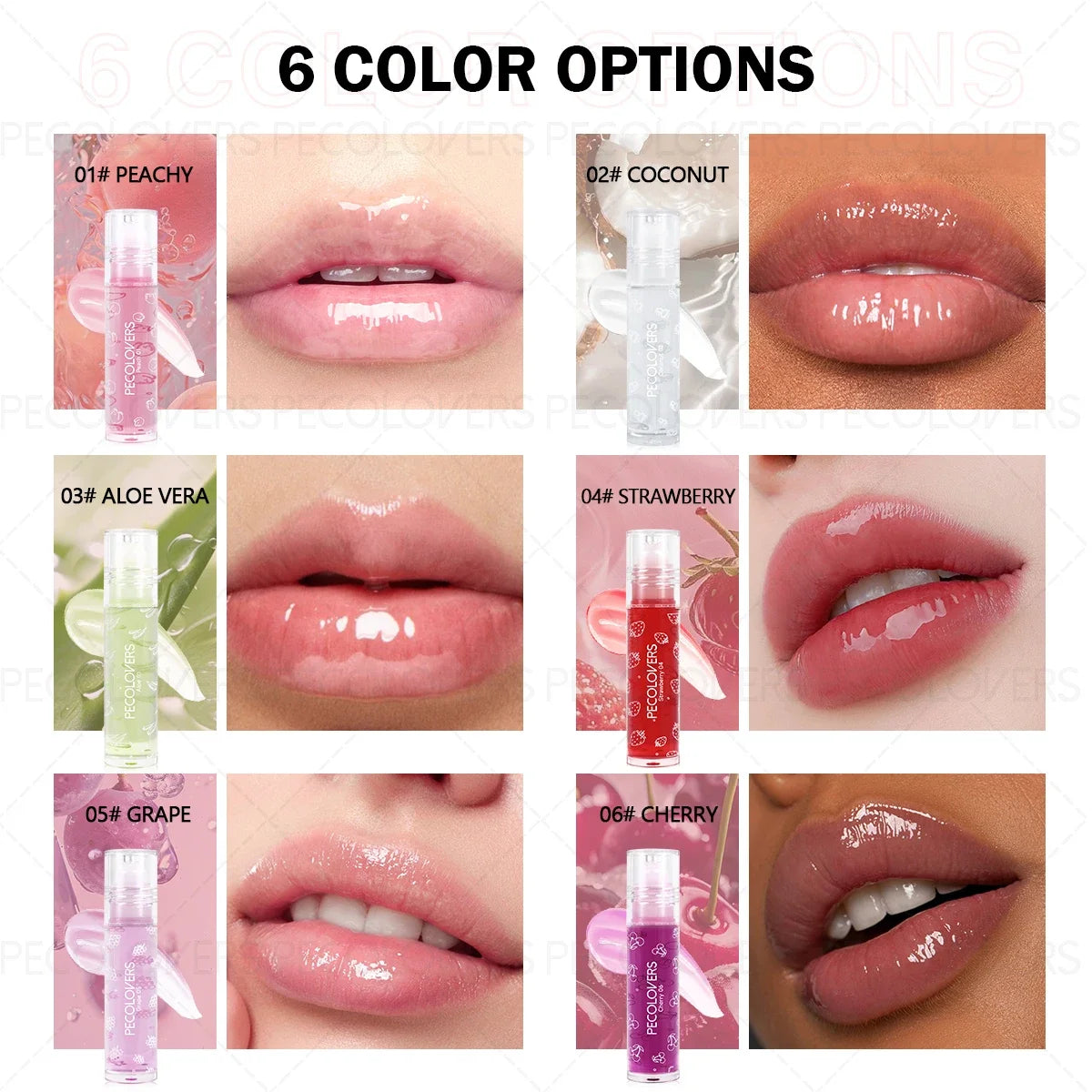 Clear Fruit Flavor Roll-on Lip Oil Moisturizing Hydrating Repair Qme