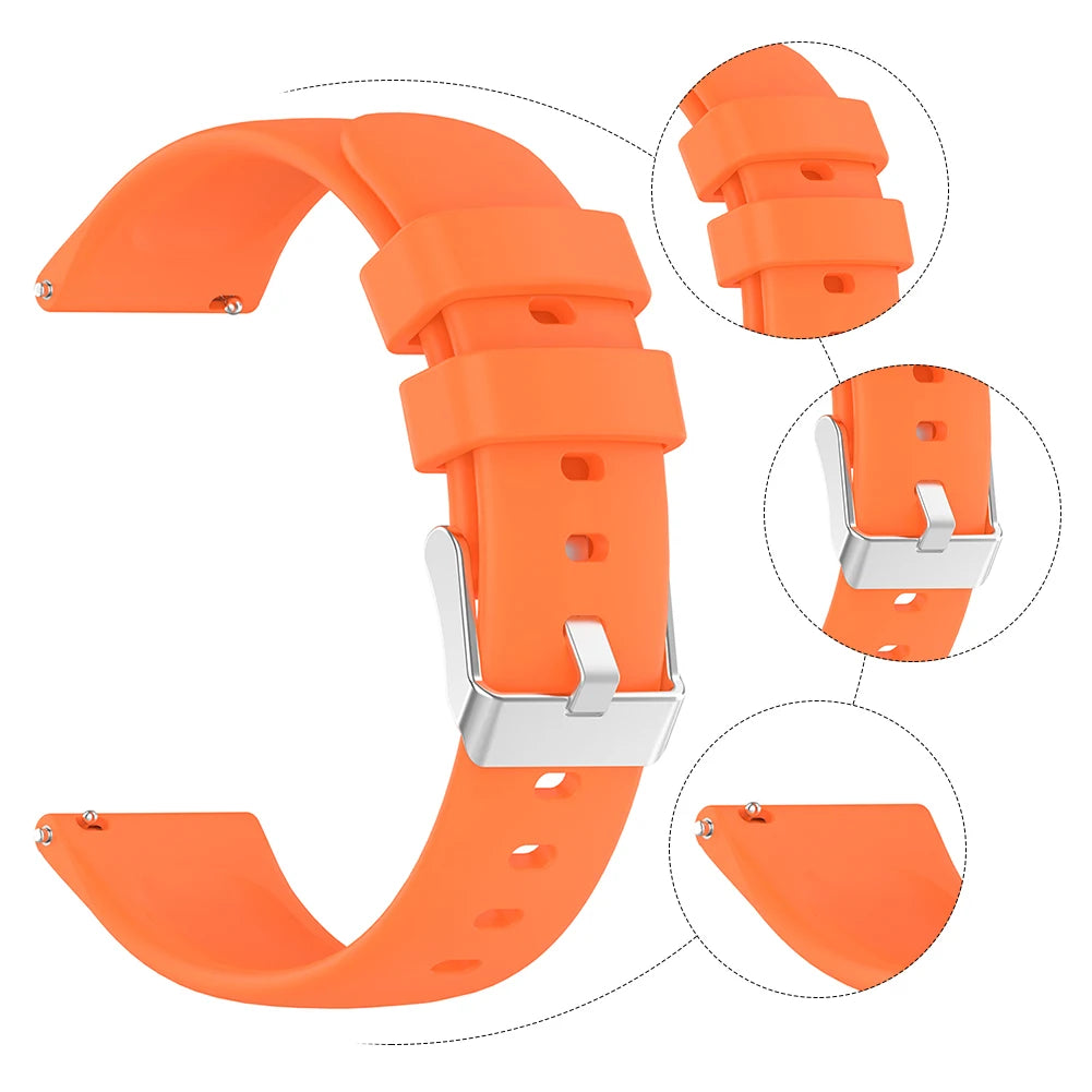 20mm Silicone Strap for Huami Amazfit GTS 4/2 Mini GTS 3 2e Smart Watch Band for Amazfit Bip 3 Pro/Bip 3/ Bip U/Bip Lite Qme